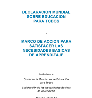 Declaración Mundial sobre Educación para todos